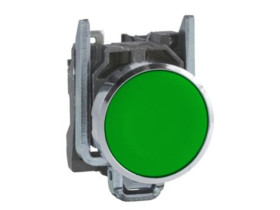 Harmony XB4 Przycisk płaski zielony metalowy XB4BA31 SCHNEIDER ELECTRIC
