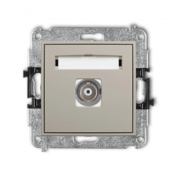 ICON Mechanizm gniazda pojedynczego BNC taupe 60IGBNC-1