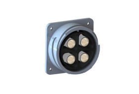 Złącze wielostykowe przemysłowe 4-pinowe, panelowe Gniazdo Bulgin