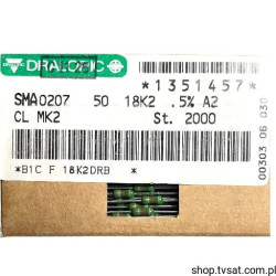 SMA0207-50-18K2-0.5% 18K2 0.5% 50ppm 0207 Axial AXIAL DRALORIC