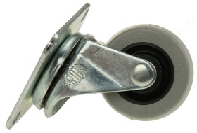 Koło samonastawne średnica kabla 41mm Płyta RS PRO 16kg wysokość całkowita 57mm