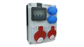 Uzbrojona Rozdzielnica Budowlana Hl-S 32A 16A 2X230v Schuko Doktorvolt 5361