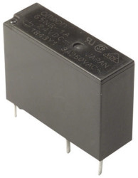 Przekaźnik mocy 24V dc SPST Omron, montaż PCB 2880Ω Otwór przezierny