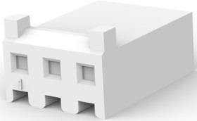 Socket housing, 3 pole, pitch 3.96 mm, straight, natural, 770849-3