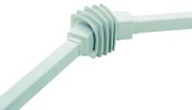 Ruchomy łącznik, kwadratowy 50mm, stal odlewana RAL 7040, do obudowy S3CM HMI NSYCMUIA50