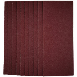 Draper 55964 1/2 Sanding Sheets, 115 x 280mm, 40 Grit (Pack of 10)