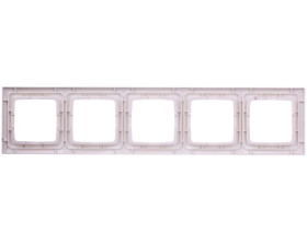 KARO Ramka pięciokrotna do łączników IP44 ecru perłowy RH-5S/42