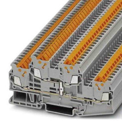 Dwurzędowa złączka szynowa Phoenix Contact 24 → 16AWGSzybkozłączne QTTCB 17.5A 500 V