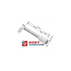 Tulejka kabl.biała 0.50mm L12mm IZOL.