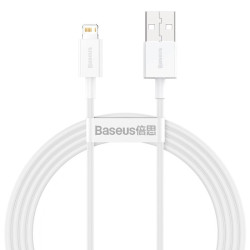 Kabel USB/Lightning 1,5m BASEUS iPhone 2,4A Biały