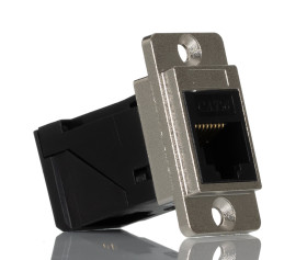 Złącze RJ45 RJ45 żeńskie Cat6 Bez ekranowania porty: Złącze Ethernet Feedthrough RS PRO