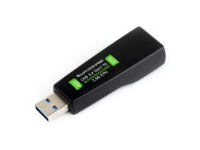 Waveshare USB TO 2.5G Ethernet Port Converter, High-Speed Networking, Driver-Free, Windows / macOS / Linux / Android Multi-syste
