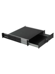 MIRSAN Szuflada pod klawiaturę 19 1U CZARNA