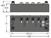 Stacja wieloprotokołowa Turck BLCEN-4M12LT-2RFID-S-2RFID-S 6811453 1 szt.