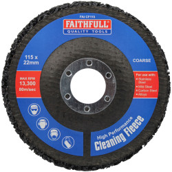 Faithfull FAICF115 Cleaning Fleece Disc Coarse 115 x 22mm