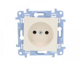 Simon 10 Gniazdo pojedyncze b/u kremowe 16A 250V IP20 CG1.01/41