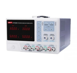 Zasilacz laboratoryjny DC symetryczny programowalny 2x0-30V 0-3A +1x 5V 3A USB RS232 UTP3303C 21824