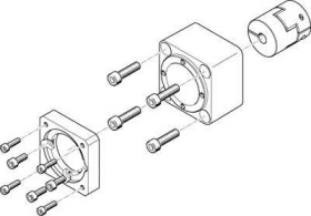 Zestaw osiowy FESTO EAMM-A-D60-70A 543161