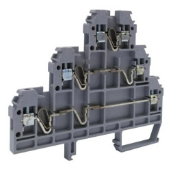 Złączka śrubowa 3-piętrowa RSA 2,5 A / P3H - (L/L/L) - szara