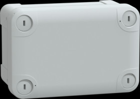 ABS enclosure, (L x W x H) 116 x 93 x 72 mm, light gray (RAL 7035), IP66, NSYTBS1397