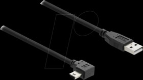 81650 USB 2.0 Cable Type-A male to Type Mini-B male right angled 0.5 m