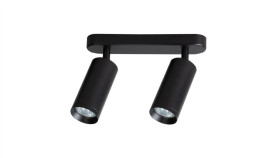 Oprawa Reflektorki Sufitowe Mica Spot Czarny 2Xgu10 Ml1144 Milagro