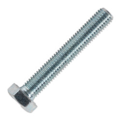 Sealey SS1275 HT Setscrew M12 x 75mm 8.8 Zinc DIN 933 Pack of 25