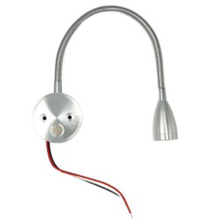 Lampa kinkiet LED do kampera 2W srebrna USB 1.5A 12V 24V CTW łodzi przyc