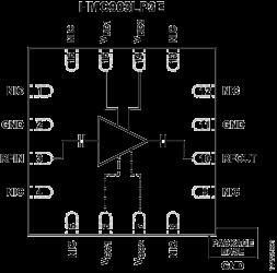 GaAs, pHEMT, MMIC, Low Noise Amplifier, 6 GHz to 17 GHz