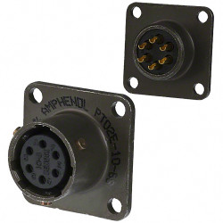 Złącze 8-pinowe Męski Amphenol Socapex Żeński Montaż na kablu MIL-DTL-26482 rozmiar 16