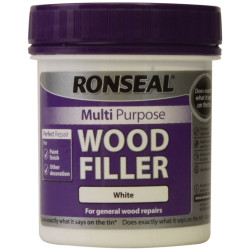 Ronseal 34739 Multipurpose Wood Filler Tub White 250g