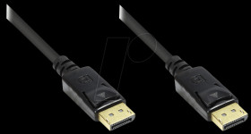 4810-020G Cable DisplayPort 1.2, black, 2m