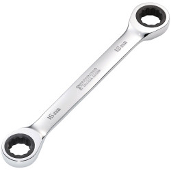 Draper 27739 HI-TORQ® Metric Double Ratchet Ring Spanner, 16 x 18mm
