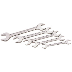 Draper 30768 5 Piece Metric Double Open End Spanner Set