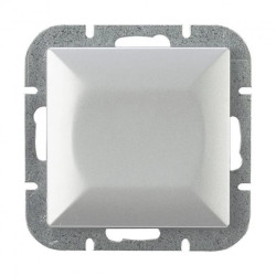 Łącznik krzyżowy p/t Pearl, 10A, 250V, WP-8P, srebrny,OR-OE-7703/G