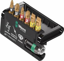 Bity Wera Bit-Check 7 Diamond 1 05057416001 1 szt. krzyżakowy Pozidriv, krzyżakowy Phillips, płaski