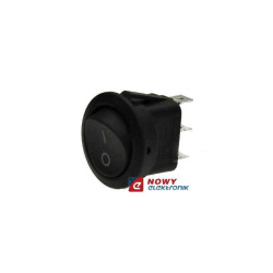 Przełącznik okrągły czarny 1 tor ON-ON 020-102011BB