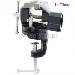 Imadło przykręcane do blatu obrotowe, 75mm