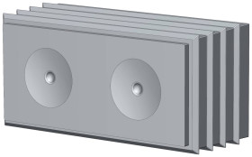 CONTA-CLIP 28800.6 Element uszczelniający KDS-DES 2X10,5 GR, (D x S x W) 42.7 x 20.3 x 17.7 mm, termoplastyczny elastome