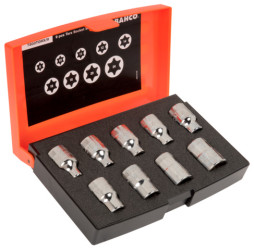 Zestaw nasadek rozmiar napędu 1/2 cala elementy: 9 Bahco