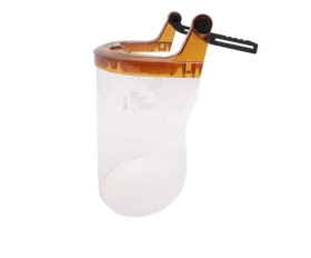 Przyłbica odporna na wysokie temperatury, Przezroczysty, Triacetat, Twarz, odporność na: Środki chemiczne, wysoka