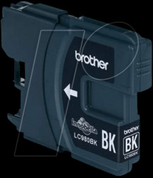LC980BK Black: Brother DCP-145C, 160C, 195C, 365CN