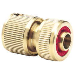 Draper Expert 36202 Brass 1/2&quot; Hose Connector with Water Stop