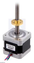 Pololu Stepper Motor with 38cm Lead Screw: Bipolar, 200 Steps/Rev, 42×38mm, 2.8V, 1.7 A/Phase