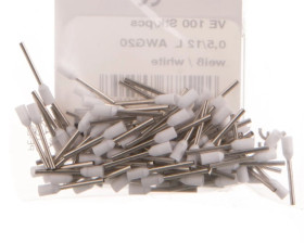 Tulejki izolowane na rolce 0,5mm2 białe 4050.737 /1000szt./