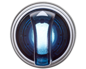 Napęd przełącznika 3 położeniowy niebieski z podświetleniem bez samopowrotu LPCSL1306