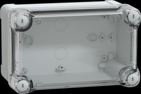 ABS enclosure, (L x W x H) 192 x 121 x 105 mm, light gray (RAL 7035), IP66, NSYTBS191210HT