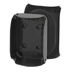 Puszka elektroinstalacyjna ścienna Poliwęglan 130 x 77 x 180mm Czarny IP66, IP67 liczba otworów 2 HENSEL