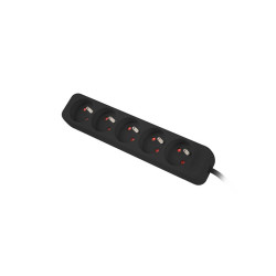 Lanberg Listwa Przedłużacz 1m UPS 5x230V PL Czarna