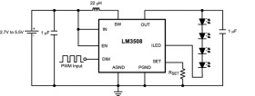 Synchronous magnetic constant current white LED driver